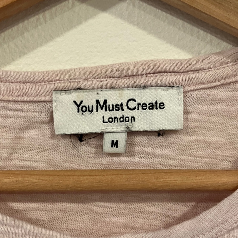 YMC Light Pink Short Sleeve Tee - Picture 2 of 3
